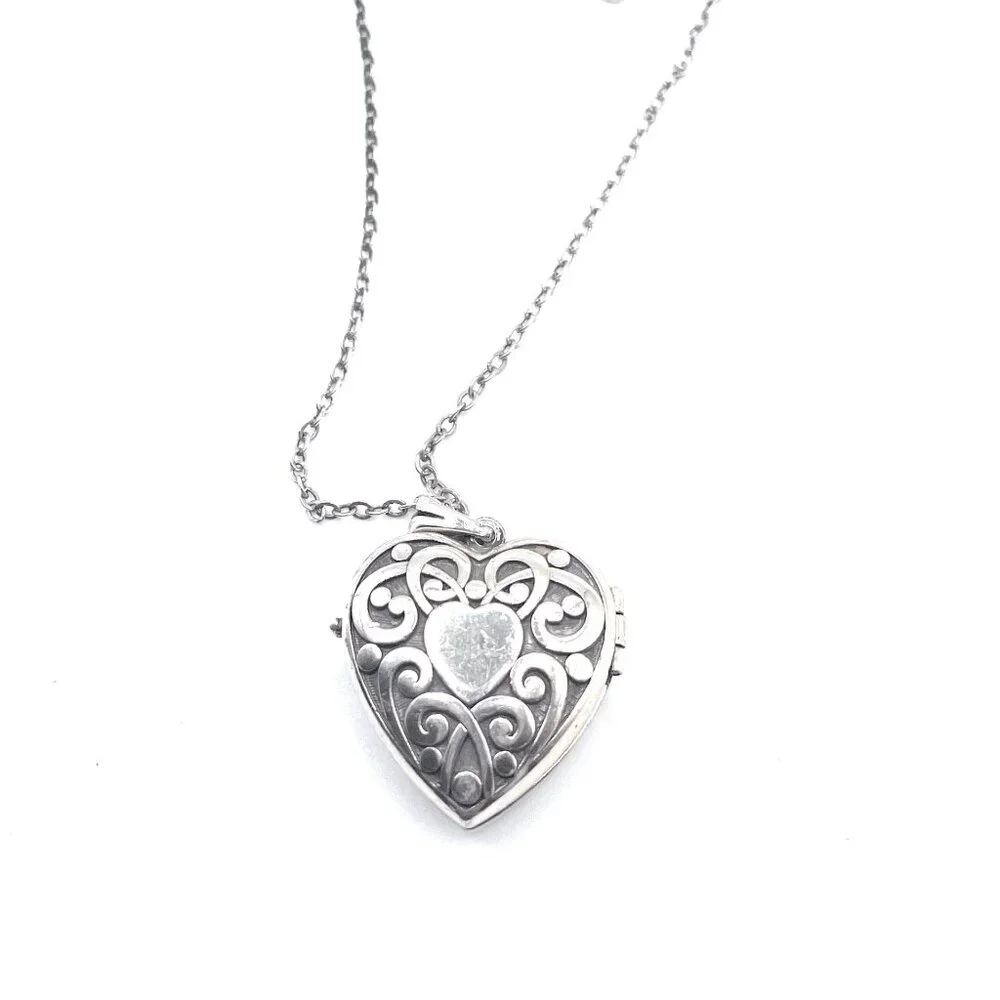 Brighton Sweet Memory Locket Heart Locket Necklace - 4054 - Picture 2 of 4